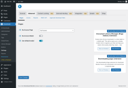 Page screenshot: Downloads → Settings → Advanced