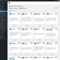 Page screenshot: Downloads &rarr; Extensions