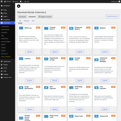 Page screenshot: Downloads &rarr; Extensions