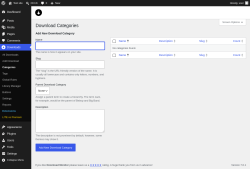 Page screenshot: Downloads &rarr; Categories