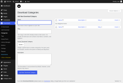 Page screenshot: Downloads &rarr; Categories