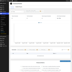 Page screenshot: Downloads &rarr; Reports