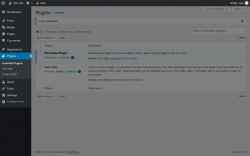 Page screenshot: Plugins &lsaquo; Test site &mdash; WordPress