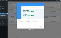 Page screenshot: Plugins &lsaquo; Test site &mdash; WordPress