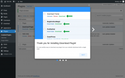 Page screenshot: Plugins &lsaquo; Test site &mdash; WordPress