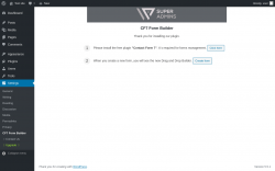 Page screenshot: Settings → CF7 Form Builder