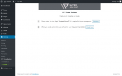 Page screenshot: Settings → CF7 Form Builder