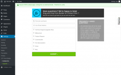 Page screenshot: Settings → Contact Us