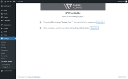 Page screenshot: Settings → CF7 Form Builder