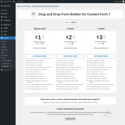 Page screenshot: Settings → Upgrade  ➤