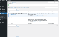 Page screenshot: Plugins &lsaquo; Test site &mdash; WordPress