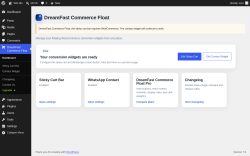 Page screenshot: DreamFast Commerce Float