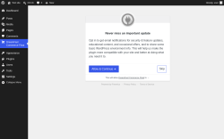 Page screenshot: DreamFast Commerce Float &lsaquo; Test site &mdash; WordPress