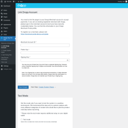 Page screenshot: Dropp Pay Per Use &rarr; 1. Link Dropp Account