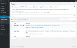 Page screenshot: Plugins ‹ Test site — WordPress