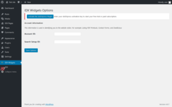 Page screenshot: IDX Widgets