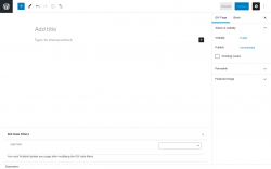 Page screenshot: IDX Pages → Add New