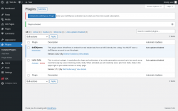 Page screenshot: Plugins ‹ Test site — WordPress