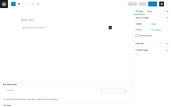 Page screenshot: IDX Pages → Add New