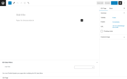 Page screenshot: IDX Pages → Add New