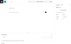 Page screenshot: IDX Pages → Add New IDX Page
