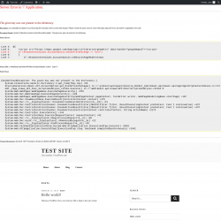 Page screenshot: Test site – Just another WordPress site