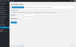 Page screenshot: IDX Widgets