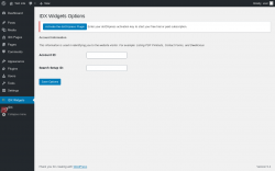 Page screenshot: IDX Widgets