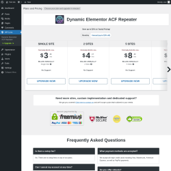 Page screenshot: WP Luna &rarr; Upgrade&nbsp;&nbsp;➤