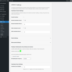 Page screenshot: Settings → DFEHC
