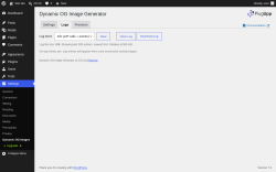 Page screenshot: Settings &rarr; Dynamic OG Images &rarr; 
					Logs				