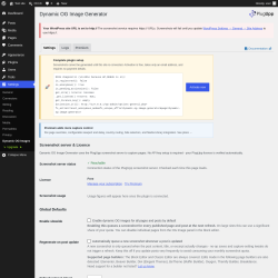 Page screenshot: Settings &rarr; Dynamic OG Images