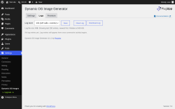 Page screenshot: Settings &rarr; Dynamic OG Images &rarr; 
					Logs				