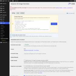 Page screenshot: Settings &rarr; Dynamic OG Images