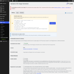 Page screenshot: Settings &rarr; Dynamic OG Images