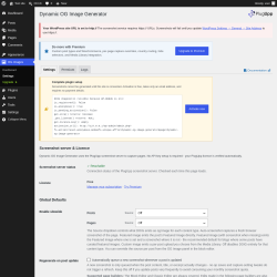 Page screenshot: OG Images &rarr; Settings
