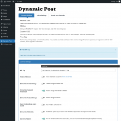 Page screenshot: Dynamic Post