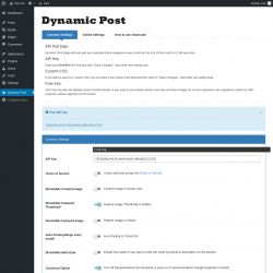 Page screenshot: Dynamic Post