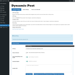 Page screenshot: Dynamic Post
