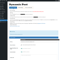 Page screenshot: Dynamic Post