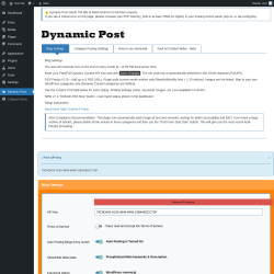 Page screenshot: Dynamic Post