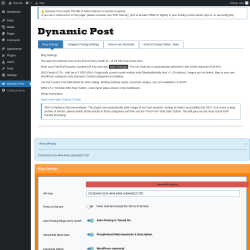 Page screenshot: Dynamic Post