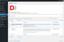 Page screenshot: Plugins &lsaquo; Test site &mdash; WordPress