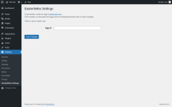 Page screenshot: Settings → EasterWebs Settings