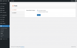 Page screenshot: Easy Accordion &rarr; Tools
