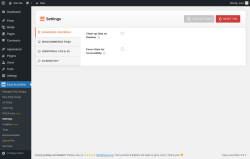 Page screenshot: Easy Accordion &rarr; Settings