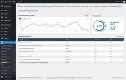 Page screenshot: Easy Accordion &rarr; Analytics NEW!