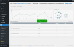 Page screenshot: Easy Accordion &rarr; Analytics NEW!
