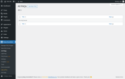 Page screenshot: Easy Accordion &rarr; All FAQs
