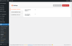 Page screenshot: Easy Accordion &rarr; Settings